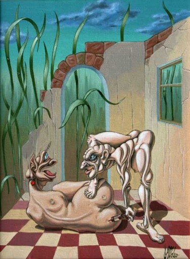 Картина под названием "The procedural Sist…" - Victor Molev, Подлинное произведение искусства