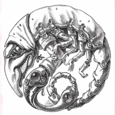 Drawing titled "Scorpio" by Victor Molev, Original Artwork, Other