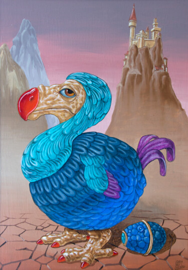 Painting titled "Dodo. Op.#1743" by Victor Molev, Original Artwork, Oil