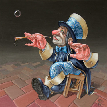 Pintura titulada "The Inventor of Soa…" por Victor Molev, Obra de arte original, Oleo