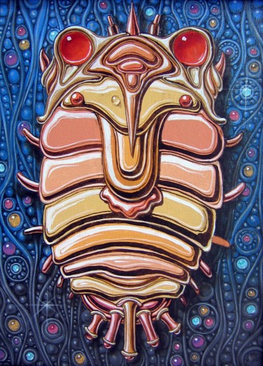 Картина под названием "Trilobite" - Victor Molev, Подлинное произведение искусства, Масло