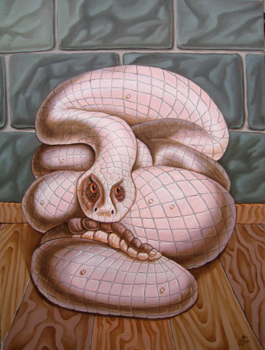 Pintura titulada "Snake" por Victor Molev, Obra de arte original, Oleo