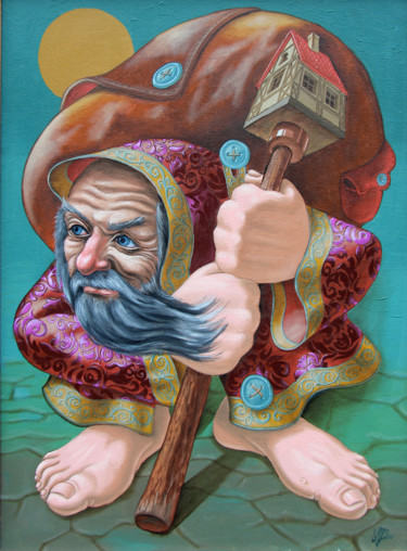 Pintura titulada "The publican" por Victor Molev, Obra de arte original, Oleo