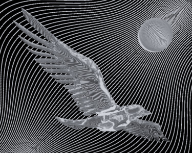 Arte digital titulada "Seagull" por Victorov Mihail, Obra de arte original, Trabajo Digital 2D