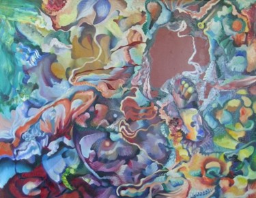 Painting titled "Doubtful Pleasures" by Victor X, Original Artwork, Oil