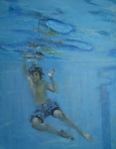 Painting titled "serie piscina" by Vidal Tosas, Original Artwork, Acrylic