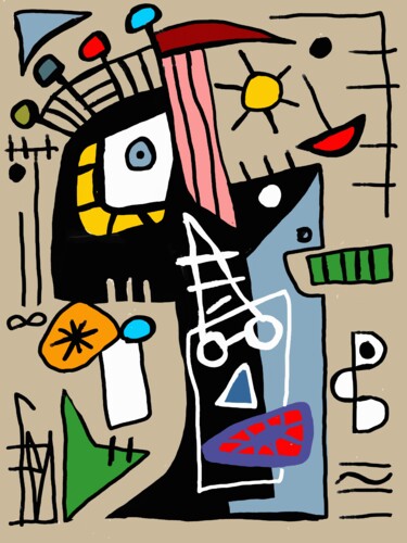 délire envisageable Digitale Künste mit dem Titel "délire envisageable" von Franck Vidal, Original-Kunstwerk, Digitale Malerei