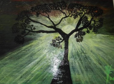 Painting titled "El árbol de la vida" by Vidal Fernández Richart, Original Artwork, Acrylic