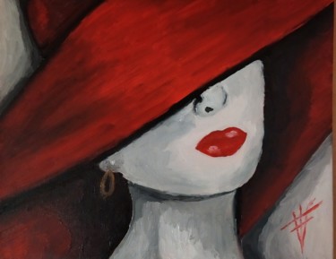 "Dama en red" başlıklı Tablo Vidal Fernández Richart tarafından, Orijinal sanat, Petrol