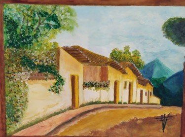 Painting titled "Abandono del medio…" by Vidal Fernández Richart, Original Artwork, Watercolor