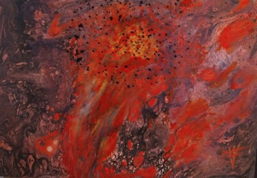 Pintura intitulada "Ruge la Tierra" por Vidal Fernández Richart, Obras de arte originais, Acrílico
