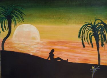 Painting titled "Días de verano" by Vidal Fernández Richart, Original Artwork, Acrylic