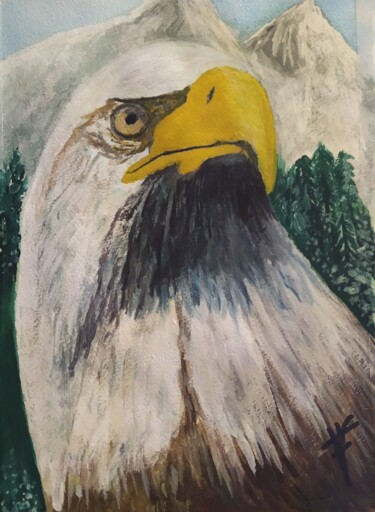 Pintura titulada "Águila" por Vidal Fernández Richart, Obra de arte original, Tinta