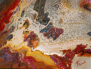 Pintura titulada "Planeta Garnimedes" por Vidal Fernández Richart, Obra de arte original, Acrílico Montado en Bastidor de ca…