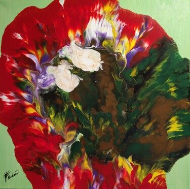 Pintura titulada "Dual Floral" por Vidal Fernández Richart, Obra de arte original, Acrílico