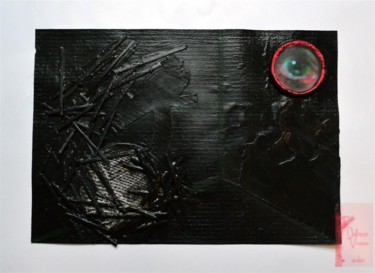 Peinture intitulée "Black Box Vanity" par Viviane Delhage, Œuvre d'art originale, Huile