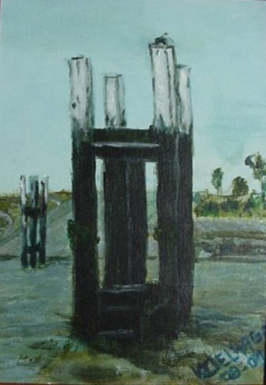 Peinture intitulée "Nieuwpoort" par Viviane Delhage, Œuvre d'art originale