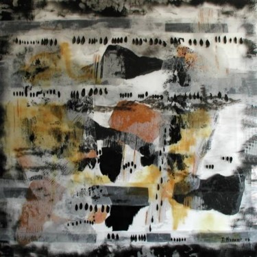 Painting titled "exode" by Isabelle Viennois, Original Artwork