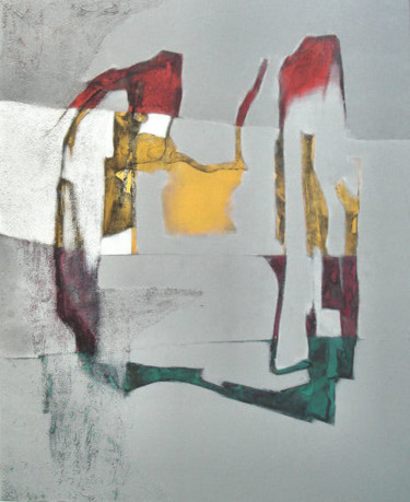 Peinture intitulée "composition avec ca…" par Isabelle Viennois, Œuvre d'art originale, Huile
