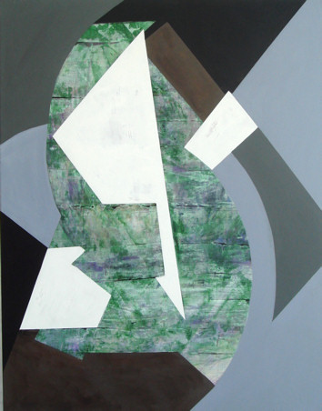 Peinture intitulée "composition arrondie" par Isabelle Viennois, Œuvre d'art originale, Huile
