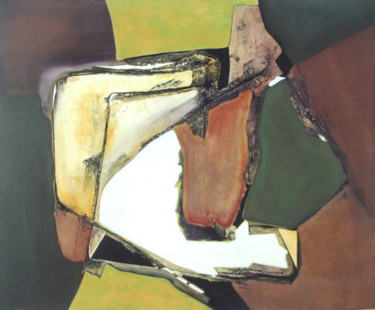Peinture intitulée "composition jaune e…" par Isabelle Viennois, Œuvre d'art originale, Huile