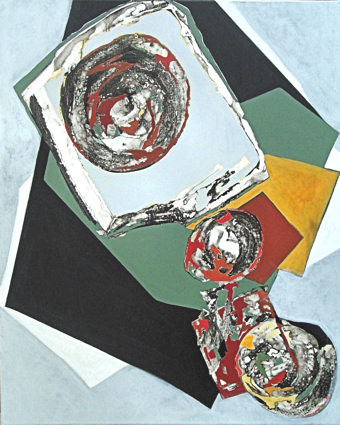 Peinture intitulée "tourbillon" par Isabelle Viennois, Œuvre d'art originale, Huile