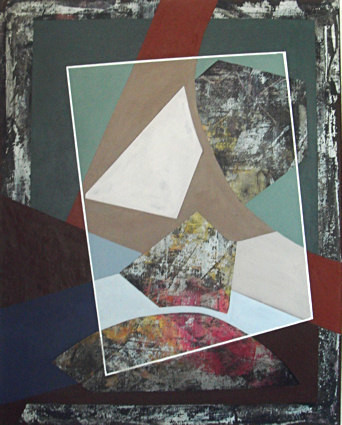 Peinture intitulée "composition avec pl…" par Isabelle Viennois, Œuvre d'art originale, Huile
