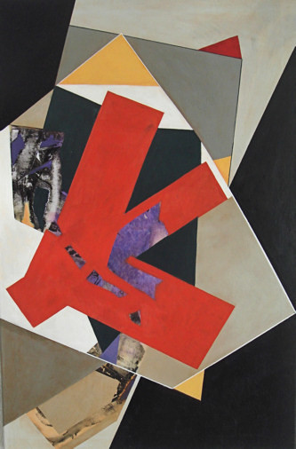 Peinture intitulée "composition avec fo…" par Isabelle Viennois, Œuvre d'art originale, Huile