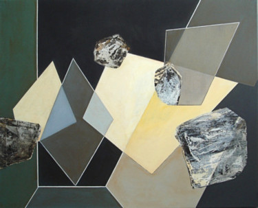 Peinture intitulée "composition multifo…" par Isabelle Viennois, Œuvre d'art originale, Huile