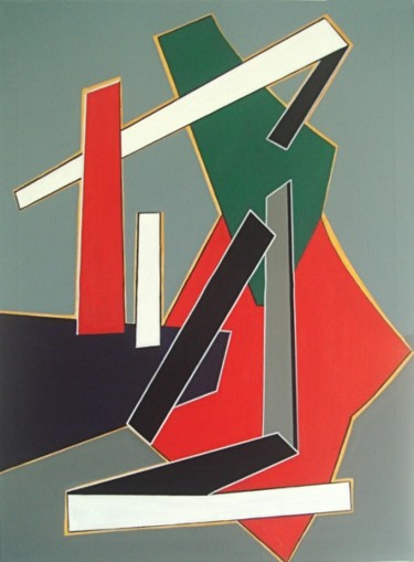 Peinture intitulée "5 composition" par Isabelle Viennois, Œuvre d'art originale, Huile