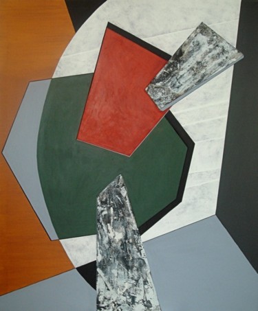 Peinture intitulée "6 composition" par Isabelle Viennois, Œuvre d'art originale, Huile