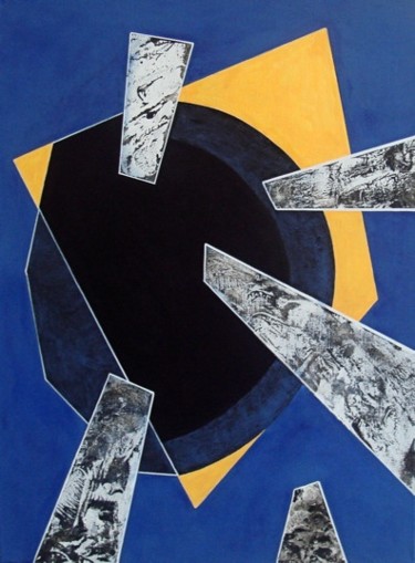 Peinture intitulée "11 Le trou noir" par Isabelle Viennois, Œuvre d'art originale, Huile