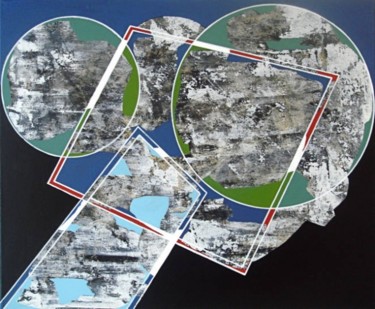 14 Géographie Peinture intitulée "14 Géographie" par Isabelle Viennois, Œuvre d'art originale, Huile