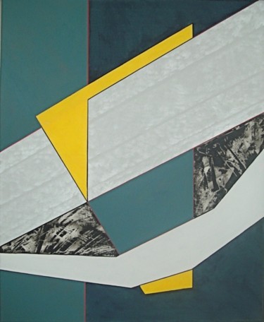 Peinture intitulée "Composition" par Isabelle Viennois, Œuvre d'art originale, Huile
