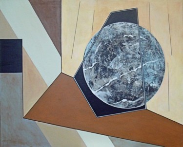 Peinture intitulée "La boule" par Isabelle Viennois, Œuvre d'art originale, Huile