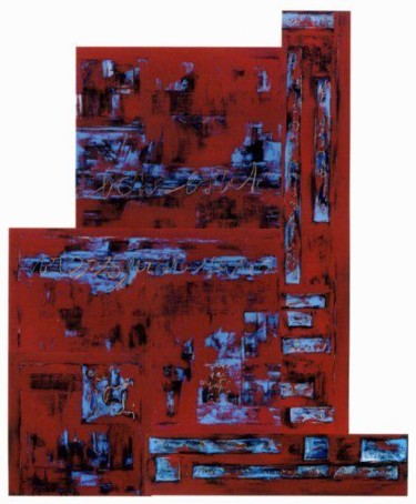 Peinture intitulée "puzzle" par Isabelle Viennois, Œuvre d'art originale, Huile