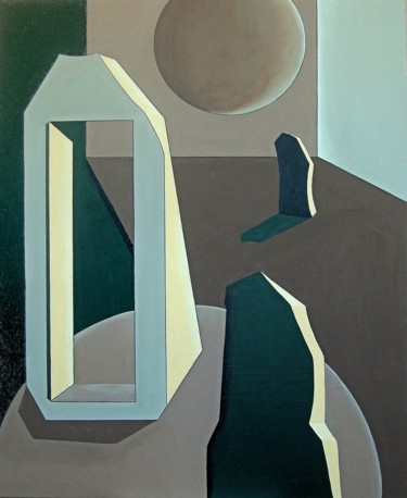 Peinture intitulée "02-porte-ouverte-92…" par Isabelle Viennois, Œuvre d'art originale, Acrylique