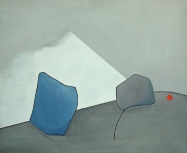 Peinture intitulée "09-le-point-rouge-5…" par Isabelle Viennois, Œuvre d'art originale, Acrylique