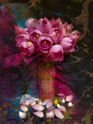 Fotografia zatytułowany „The Pink Lotus II” autorstwa Viet Ha Tran, Oryginalna praca, Fotografia cyfrowa