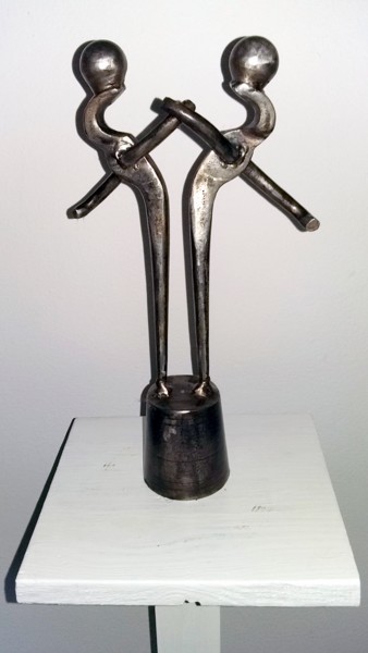 Sculpture titled "LES DANSEURS OU GEM…" by Gerard Lami, Original Artwork, Metals