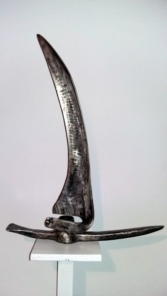 Skulptur mit dem Titel "VOILIER 2018" von Gerard Lami, Original-Kunstwerk, Metalle