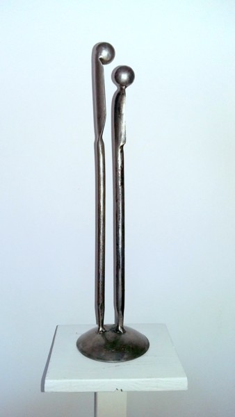 Sculpture titled "CONFIDENCE" by Gerard Lami, Original Artwork, Metals