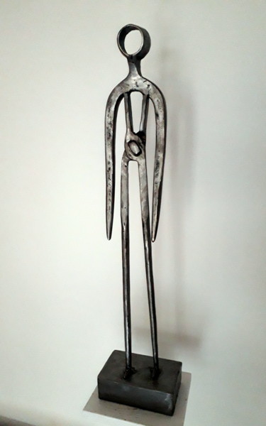 Sculpture intitulée "FEMME DU MONDE" par Gerard Lami, Œuvre d'art originale, Métaux