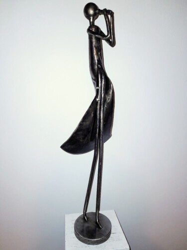 Sculpture titled "GRANDE DAME DU JAZZ…" by Gerard Lami, Original Artwork, Metals
