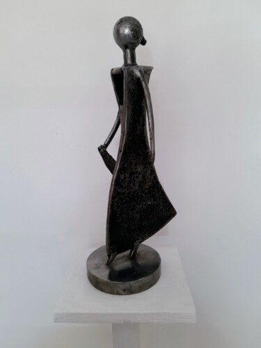 Sculpture titled "FEMME ELEGANTE" by Gerard Lami, Original Artwork, Metals