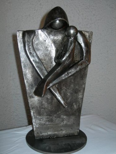 Skulptur mit dem Titel "LA MERE  & L'ENFANT" von Gerard Lami, Original-Kunstwerk