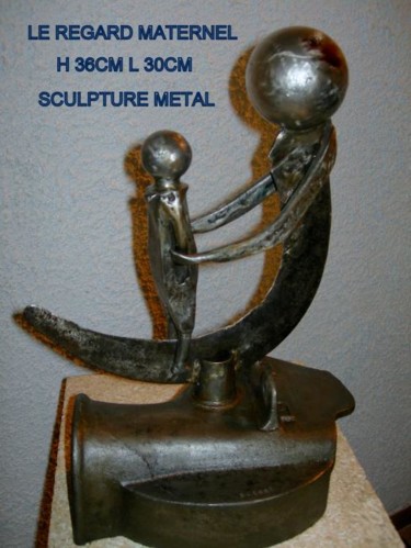 Sculpture intitulée "LE REGARD MATERNEL" par Gerard Lami, Œuvre d'art originale