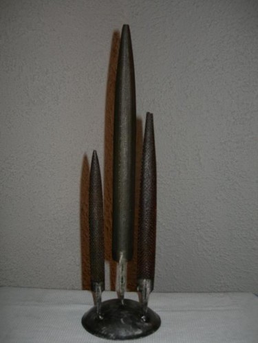 Sculpture intitulée "LES 3 CYPRES DE PRO…" par Gerard Lami, Œuvre d'art originale