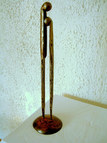 Skulptur mit dem Titel "la-tendresse-2.jpg" von Gerard Lami, Original-Kunstwerk, Metalle