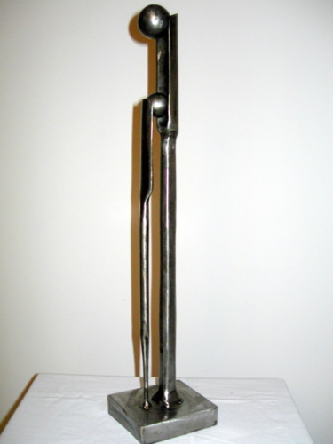 Sculpture titled "CONSOLATION" by Gerard Lami, Original Artwork, Metals